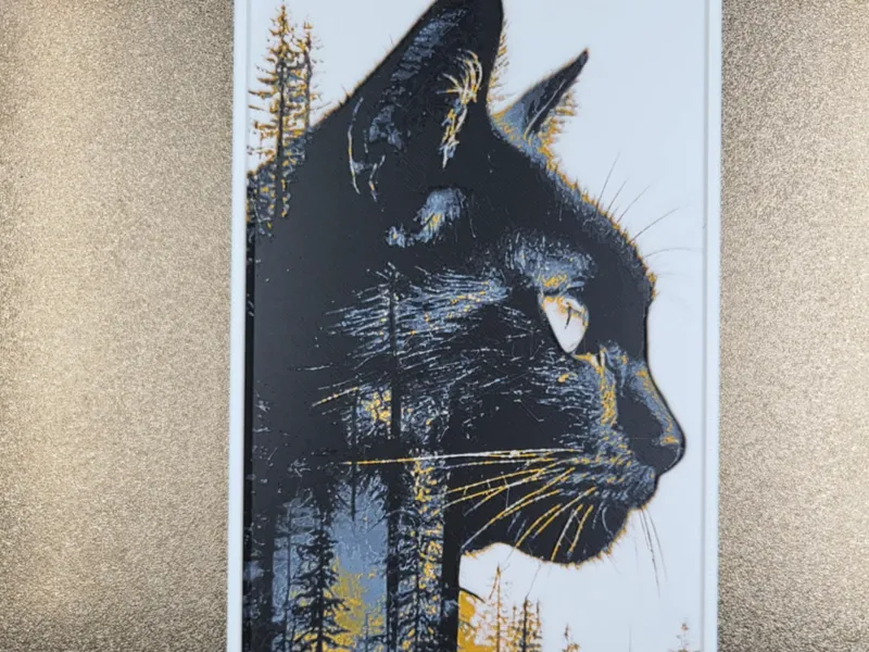 Double Exposure - Cat / Forest