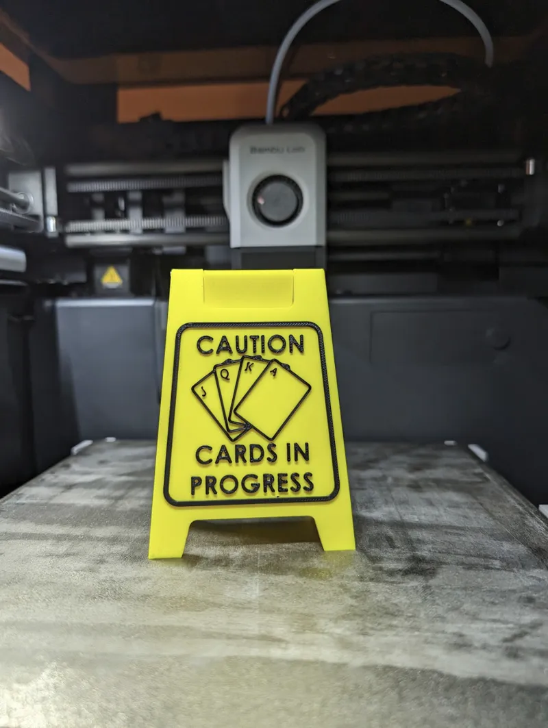 Caution Cards In Progress Wet Floor Sign