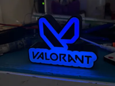 Valorant Logo Lamp