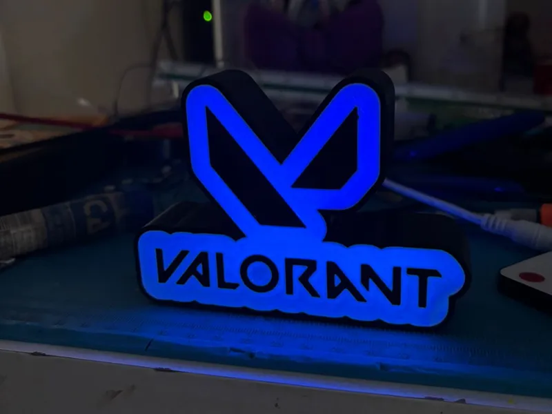 Luminária Logo Valorant