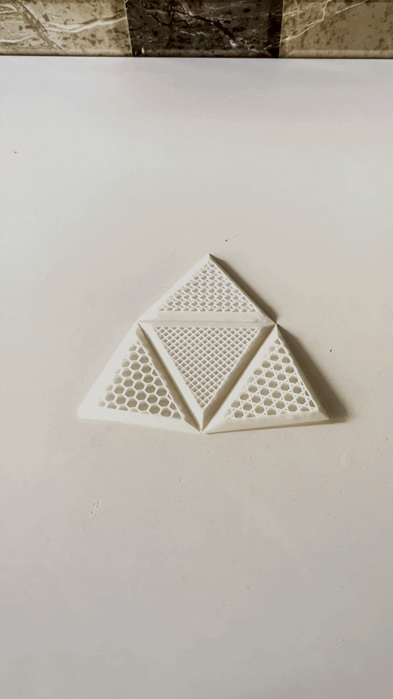 Modular Infill Pyramid – Multi-Pattern Geometric