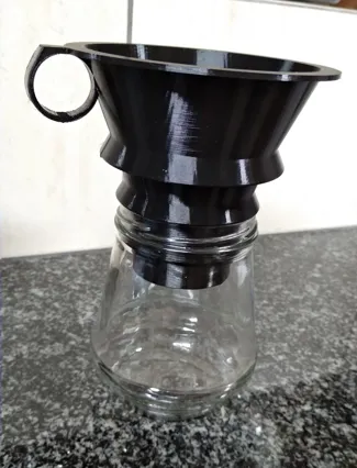 Wide Funnel for filling glass bottles