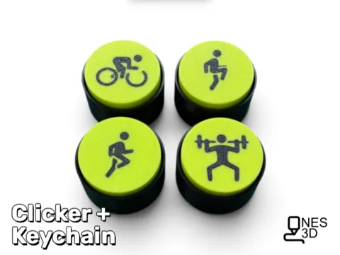 Llavero: Fitness Clickers + Keychain Combo Pack — referencia de MakerWorld