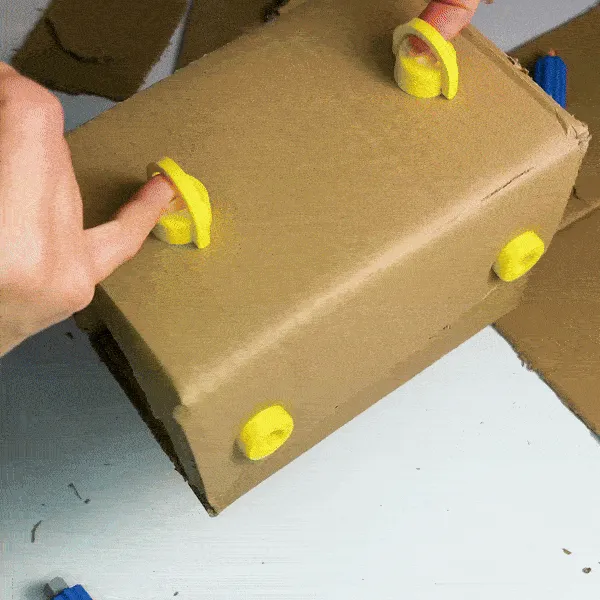 Cardboard Crafting Tools, Box & Bolt, 3D Printed view 2