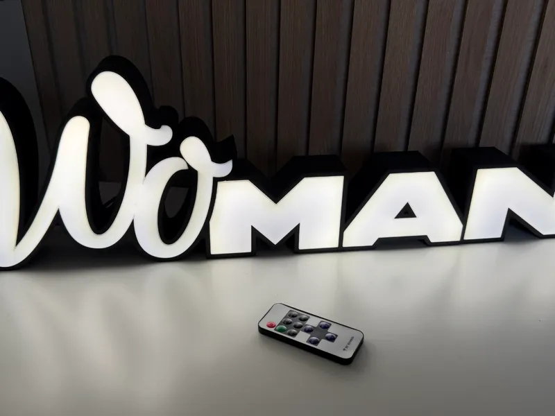 Leuchtschrift MAN - WOman Truck LKW - LED