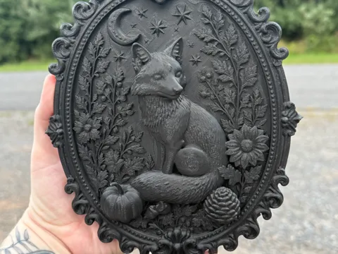 Marco decorativo: Fox Victorian Frame — referencia de MakerWorld