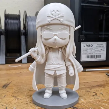 Figura decorativa: Limejuice Red Hair Pirates Officer Chibi Figure — vista de referencia 3
