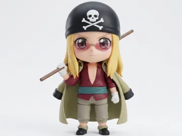 Figura decorativa: Limejuice Red Hair Pirates Officer Chibi Figure — vista de referencia 5