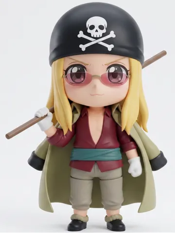 Figura decorativa: Limejuice Red Hair Pirates Officer Chibi Figure — vista de referencia 2