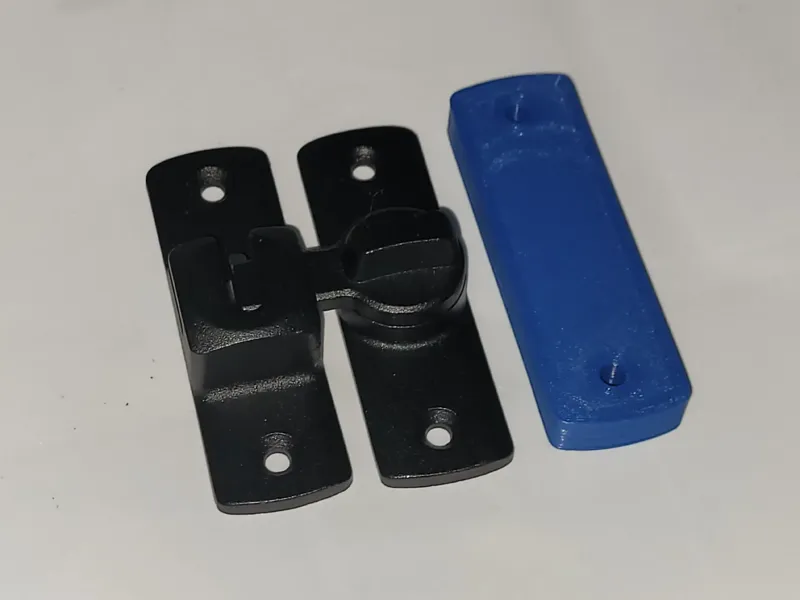 Spacer for barn door style lock from amazon
