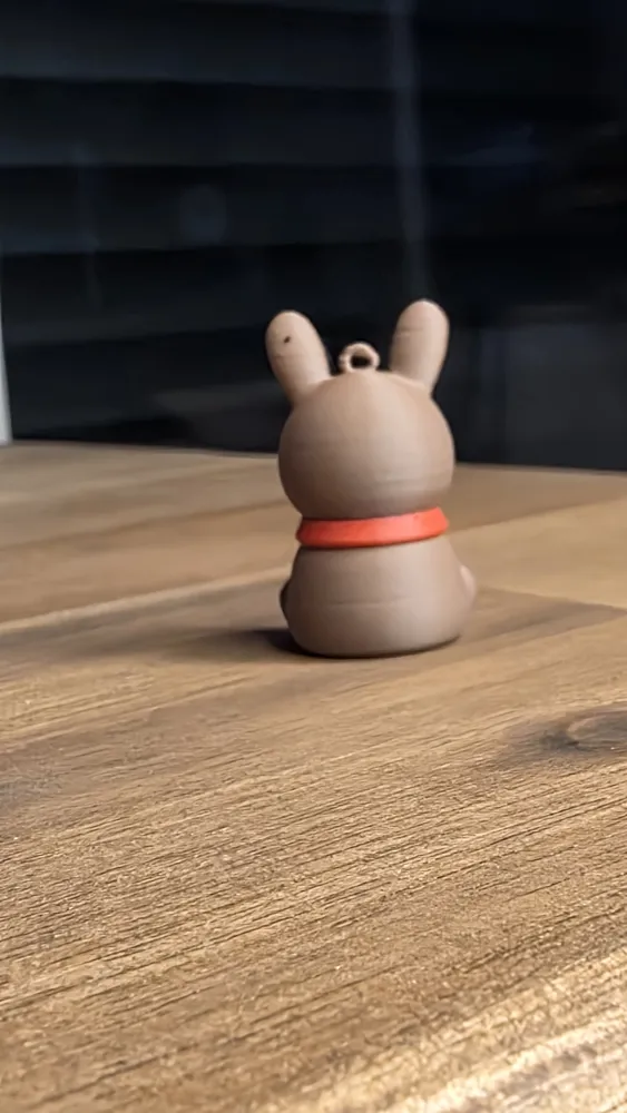 3D Printed Cute Rabbit Keychain - Free 3D Print Model - MakerWorld