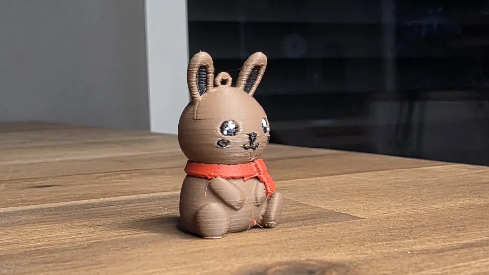 3D Printed Cute Rabbit Keychain - Free 3D Print Model - MakerWorld