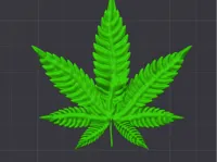 Feuille de cannabis décorative — photo 1