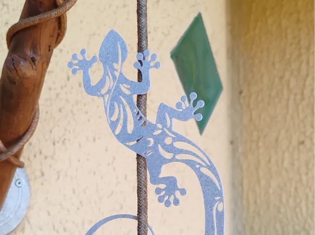Lézard décoratif 2D
