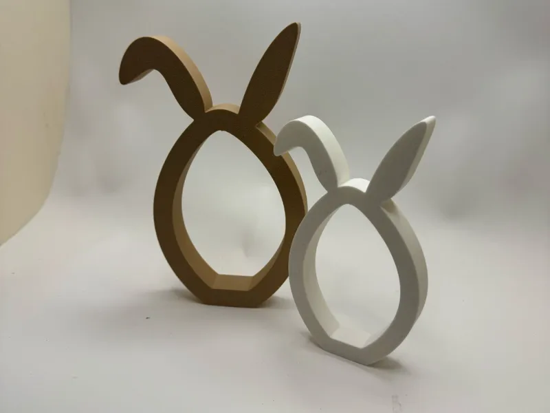 Easter eggs with bunny ears