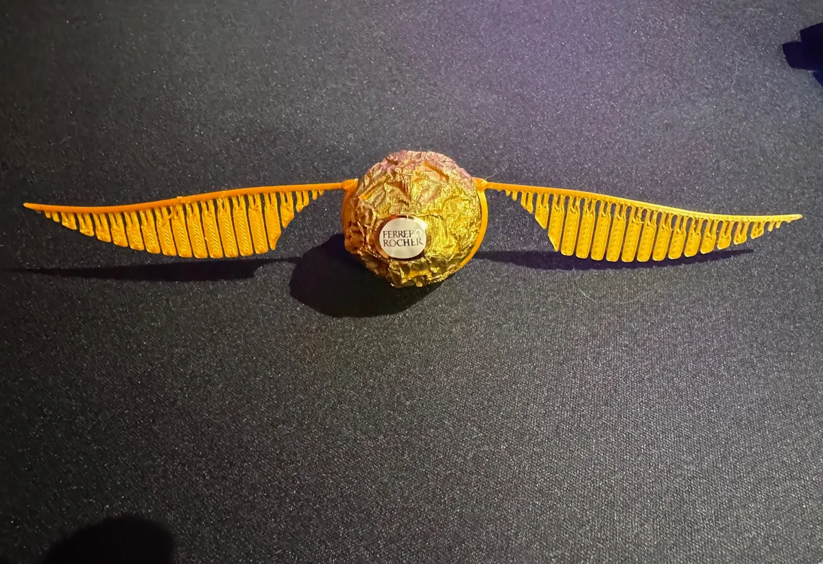 Pince vif d'or Harry Potter pour chocolat