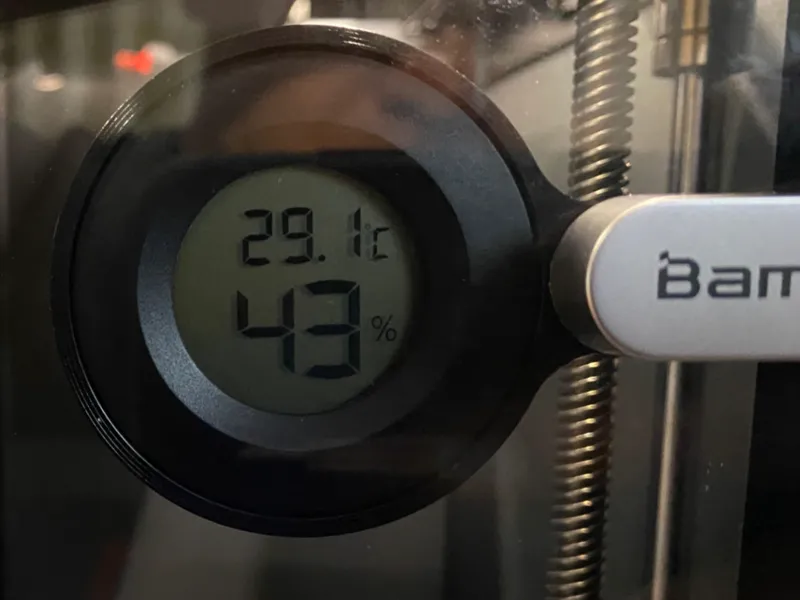 Hygrometer door mount