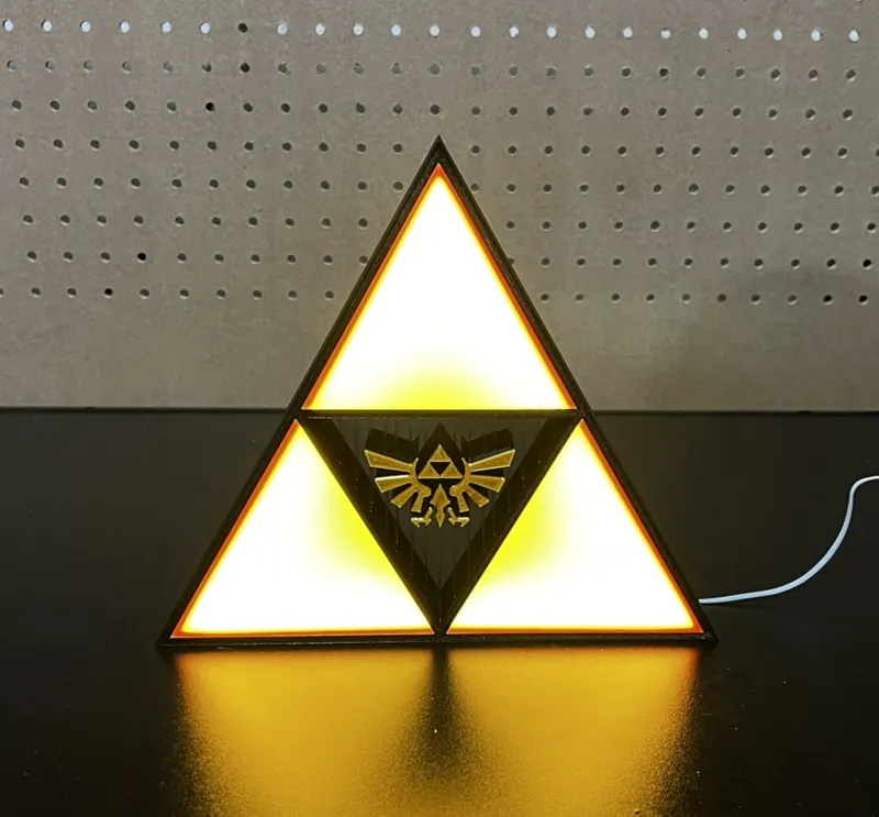 Triforce with Suspended Hylian Crest Lightbox