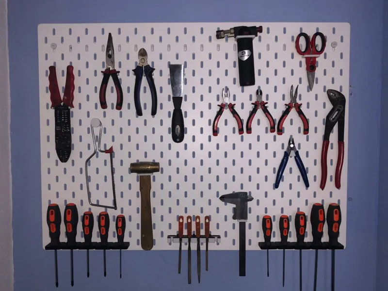 Ikea Skadis tool holders Minimal