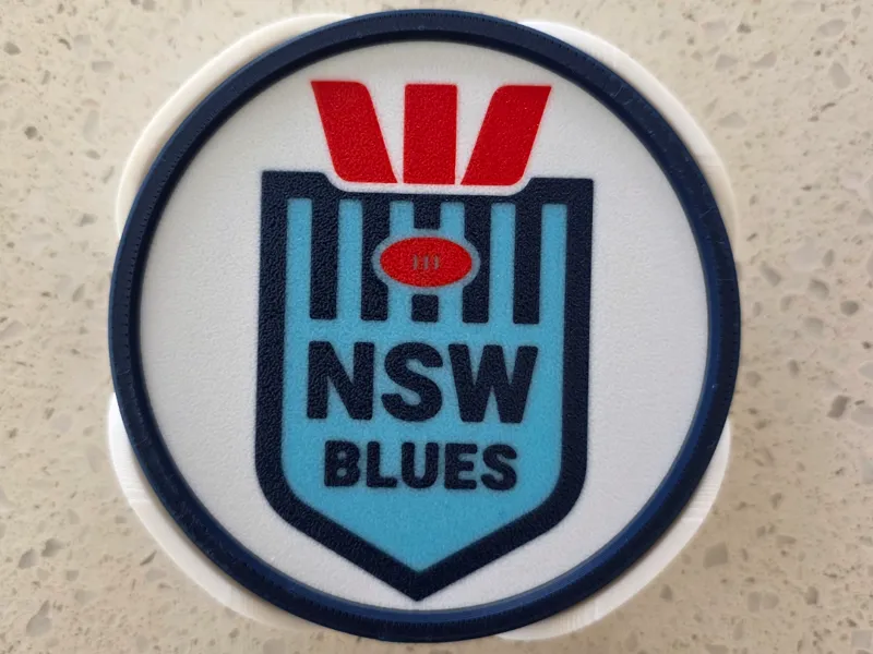 NRL NSW Blues Coasters (Fits Footy Field Tray)