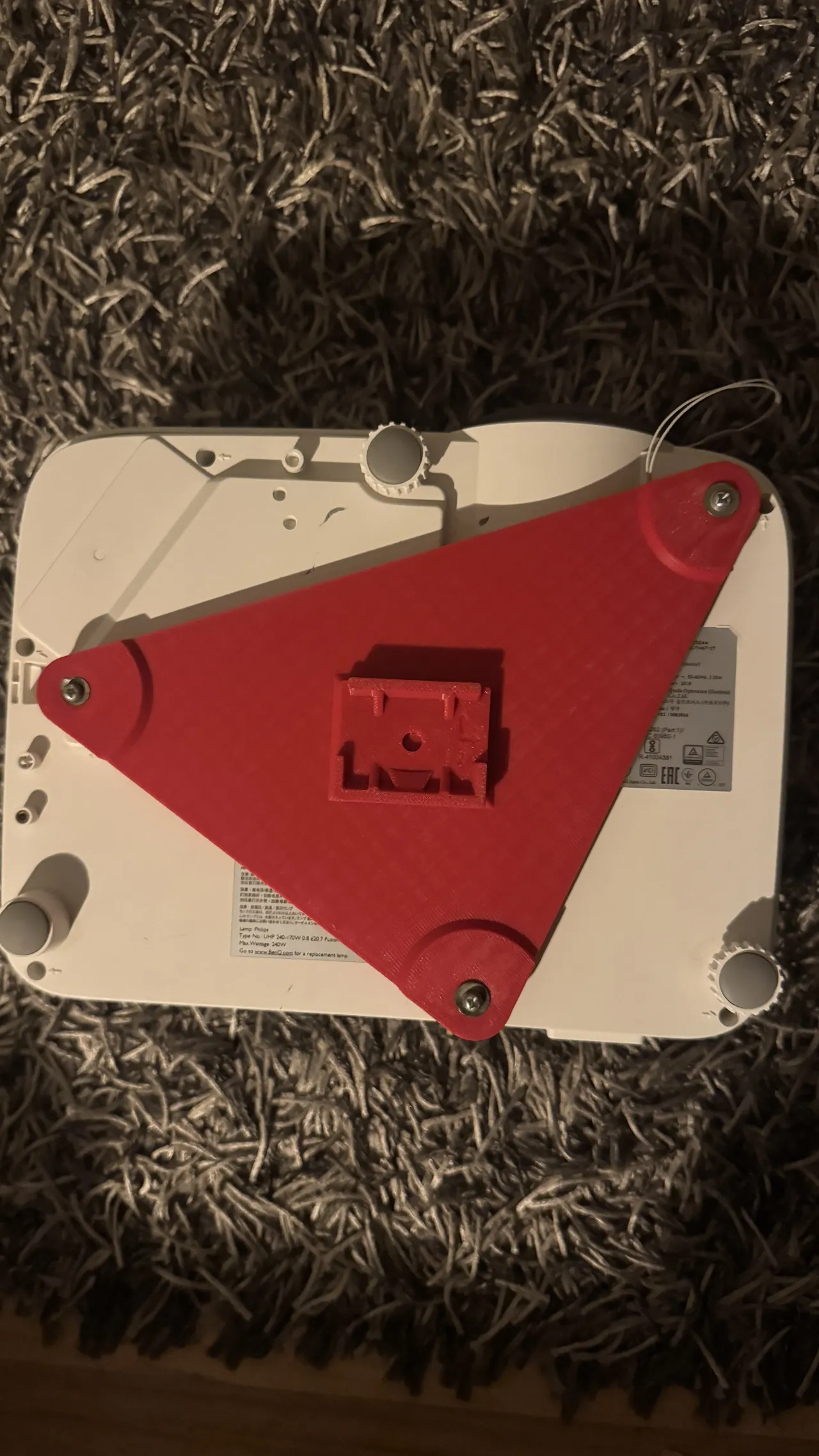Projector-tripod adaptor plate view 2