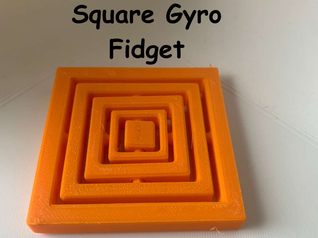 Square Gyro Fidget 3D model