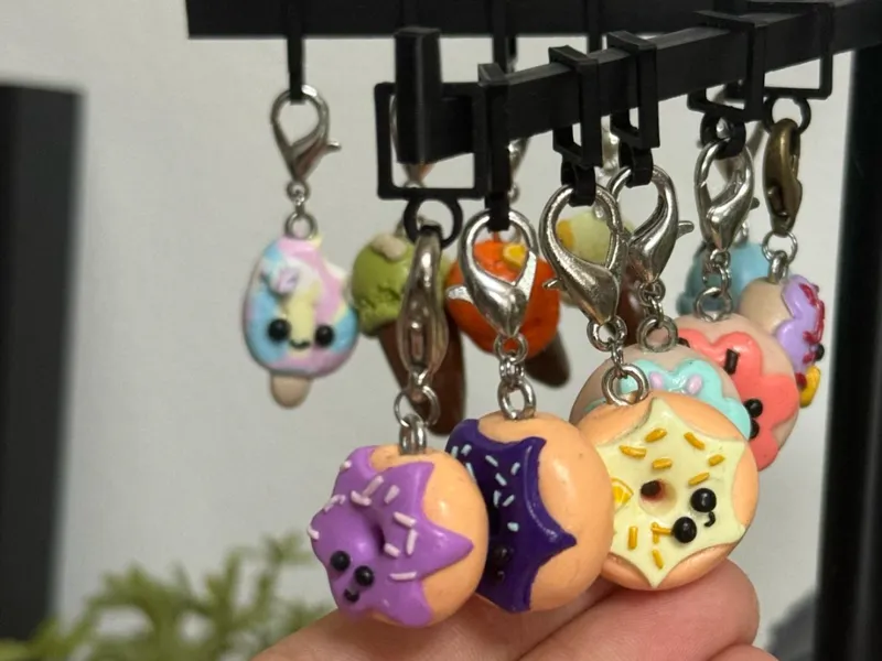 hooks on keychain and jewelry display