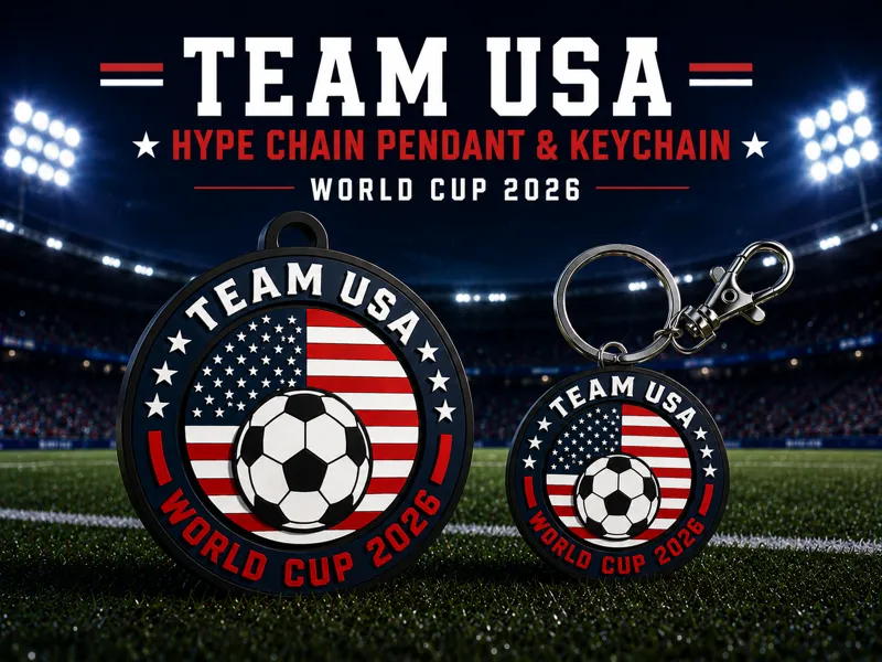 Team USA Hype Chain Pendant and Keychain