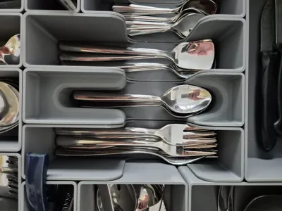 Gridfinity Kitchen Collection Tea Spoon Bin 4x1