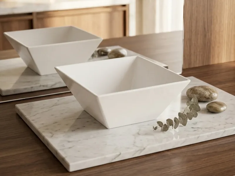 Modern Geometric Bowl / Minimalist Decor