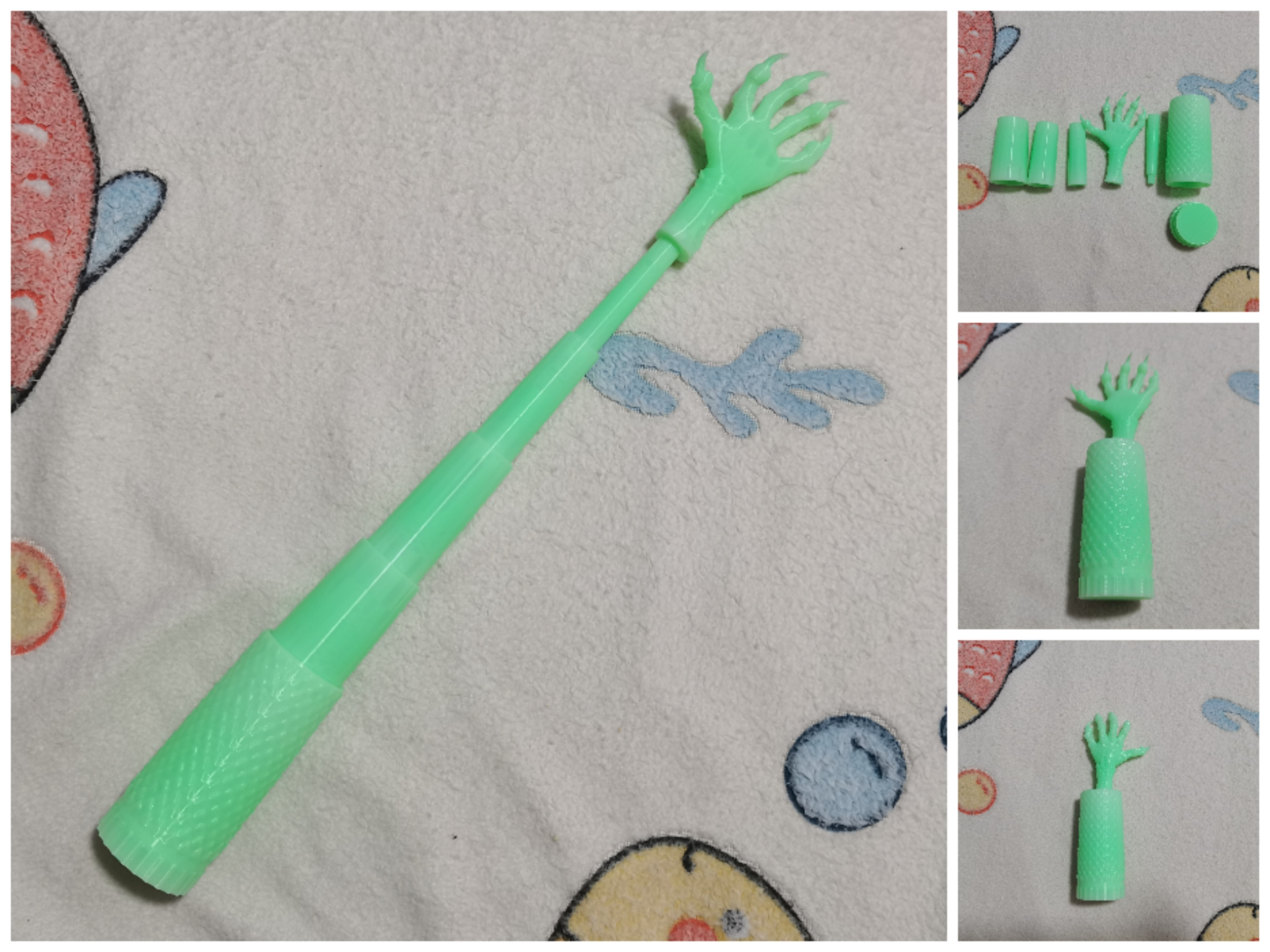 Miniatura 1 do modelo 3D 龙爪伸缩棍（痒痒挠）