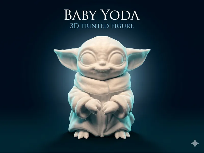 Baby Yoda – Cute 3D Printed Figure
