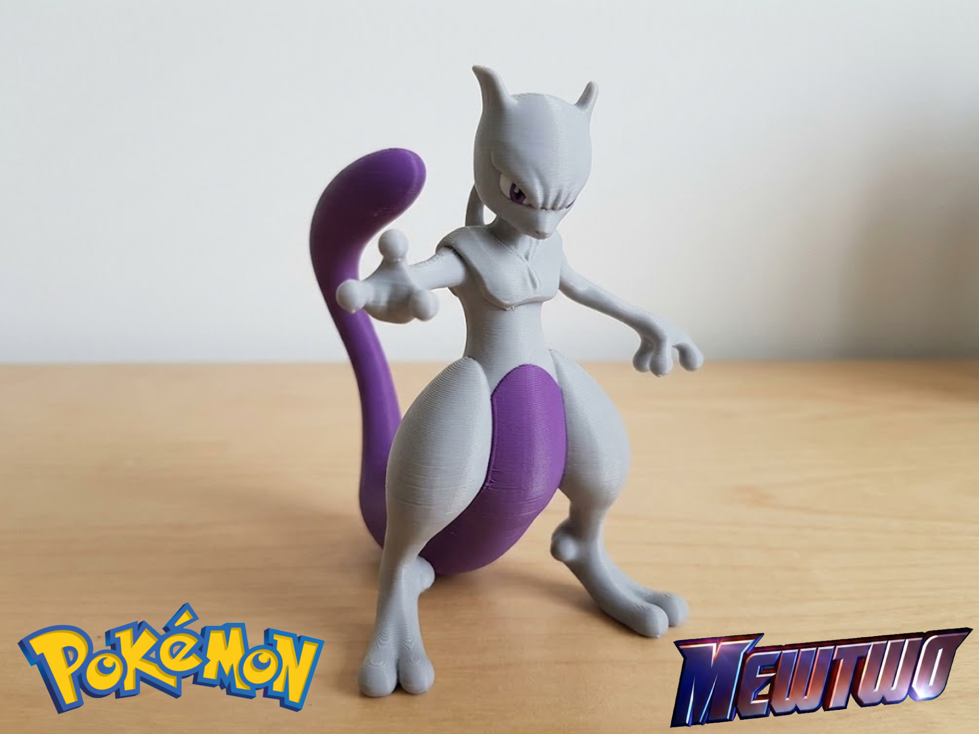 Mewtwo (Pokemon) Iconic Pose AMS Multicolor