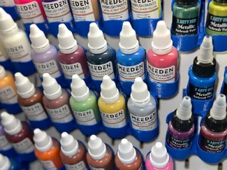Airbrush paint holder for Ikea Skadis board - 31.9