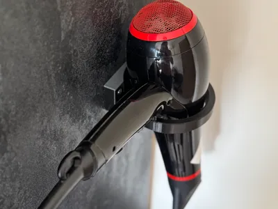 Hair Dryer Holder - Screw or Adhesive Mount