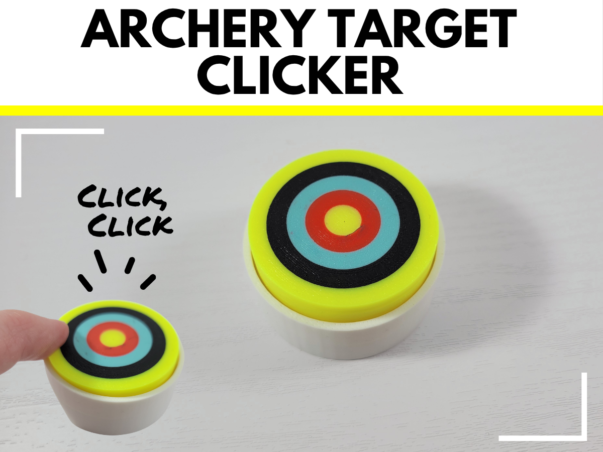Archery Bullseye Fidget Clicker