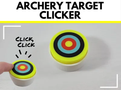 Archery Bullseye Fidget Clicker