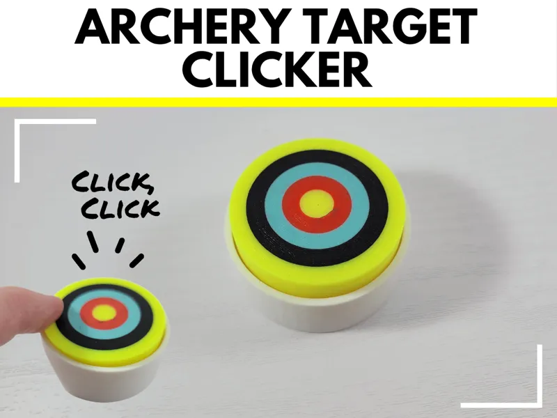 Archery Bullseye Fidget Clicker
