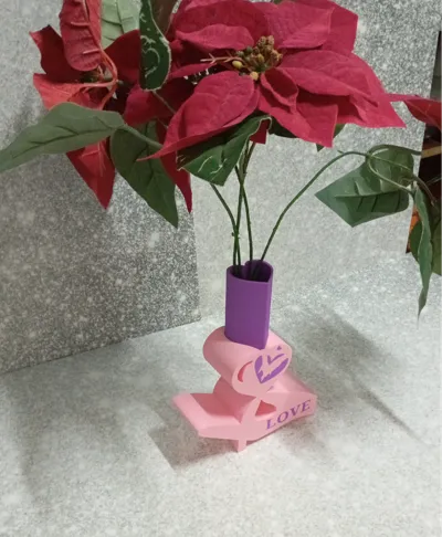 Valentine's Day flower display