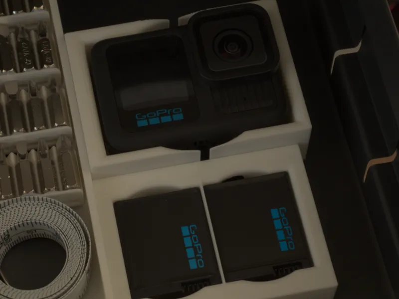 GoPro Hero 13 Drawer Organiser With Battery Module