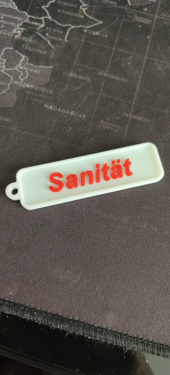 Sanität Schlüsselanhänger