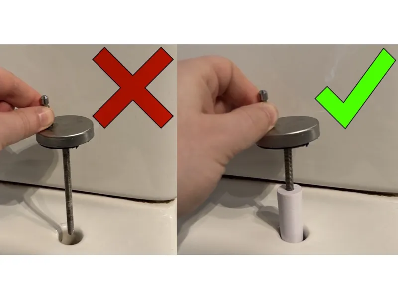 Toilet seat cover fixing adapter