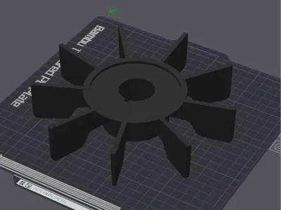 Motor Fan 1.37" Shaft 7.8" Diameter