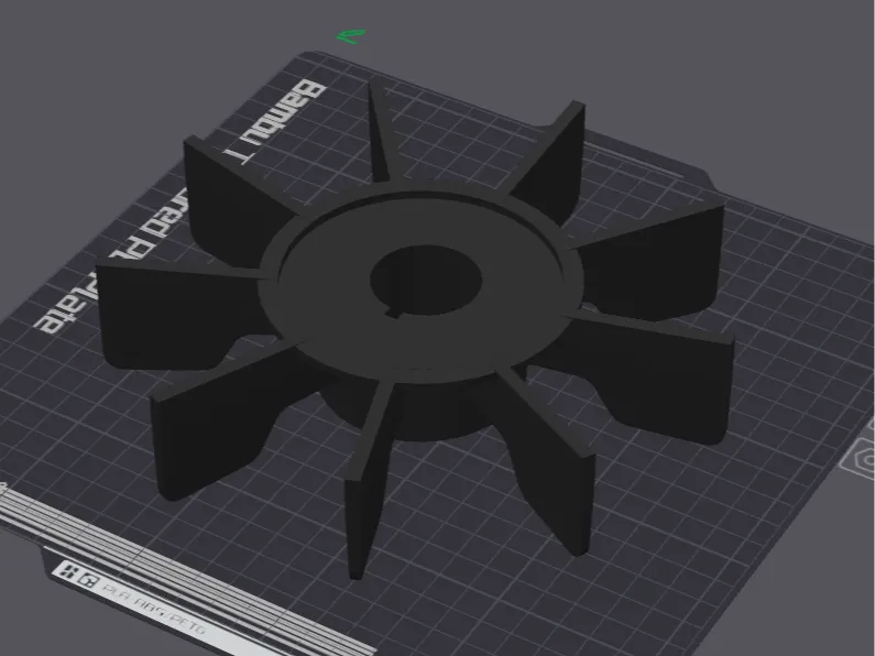 Motor Fan 1.37" Shaft 7.8" Diameter