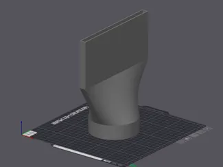 Exhaust duct 100 mm 