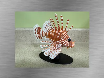 Figura decorativa: Red Lionfish-Ultra-realistic Figure — vista de referencia 4