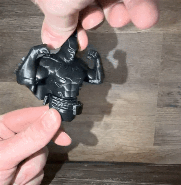 Batman Flexing Spinner Fidget (print in place)