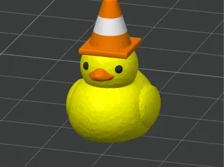 Traffic cone duck