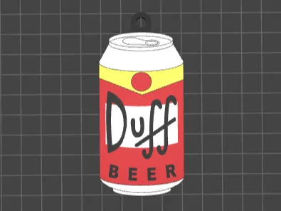 Duff Beer Keychain