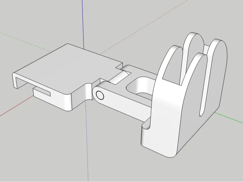 P1S Lid Knob Hinged Ring Cam Mount Print in Place